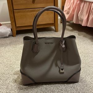 Gray Michael Kors purse